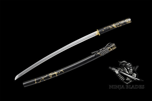 GOY Atsu Gilded Night Katana Damascus Steel Version