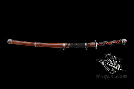 Damascus Steel Sekiro Red Mortal Blade Gracious Gift of Tears Katana IRL