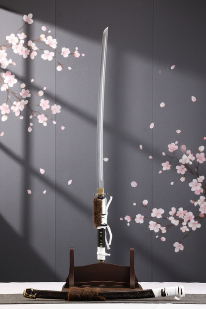 武士刀垂直展示图