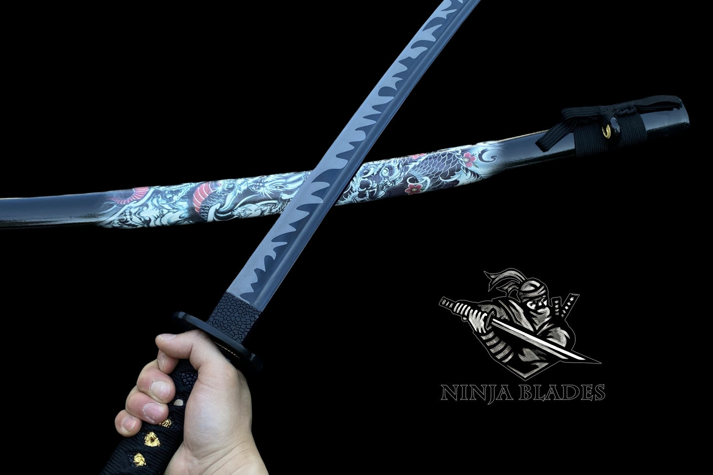 Black Dragon Hand Forged 1065 Carbon Steel Samurai Katana