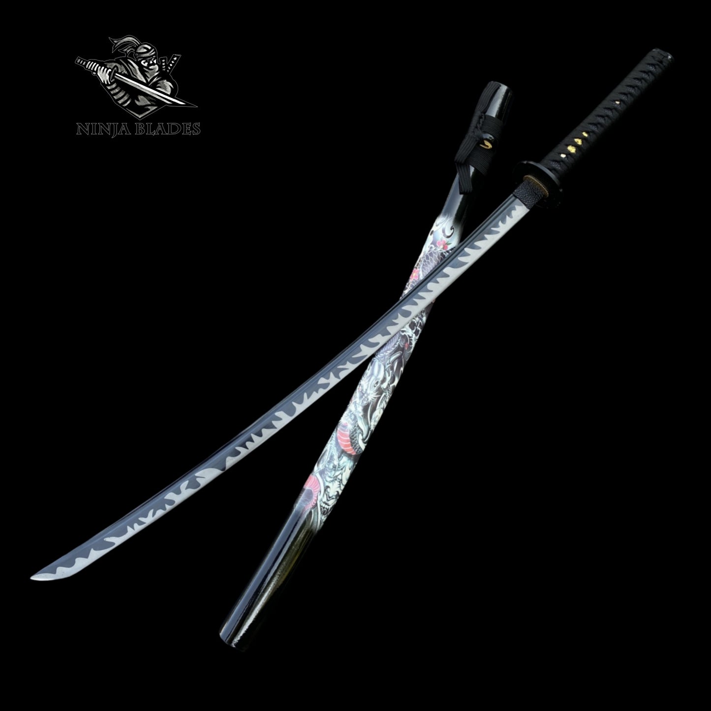 Black Dragon Hand Forged 1065 Carbon Steel Samurai Katana