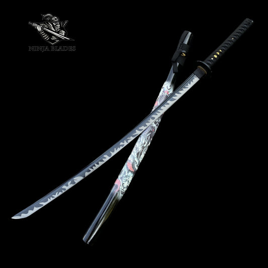 Black Dragon Hand Forged 1065 Carbon Steel Samurai Katana