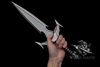 Skyrim Mehrunes Dagon Razor Game Dagger Metal Replica - Blunt Blade Prop
