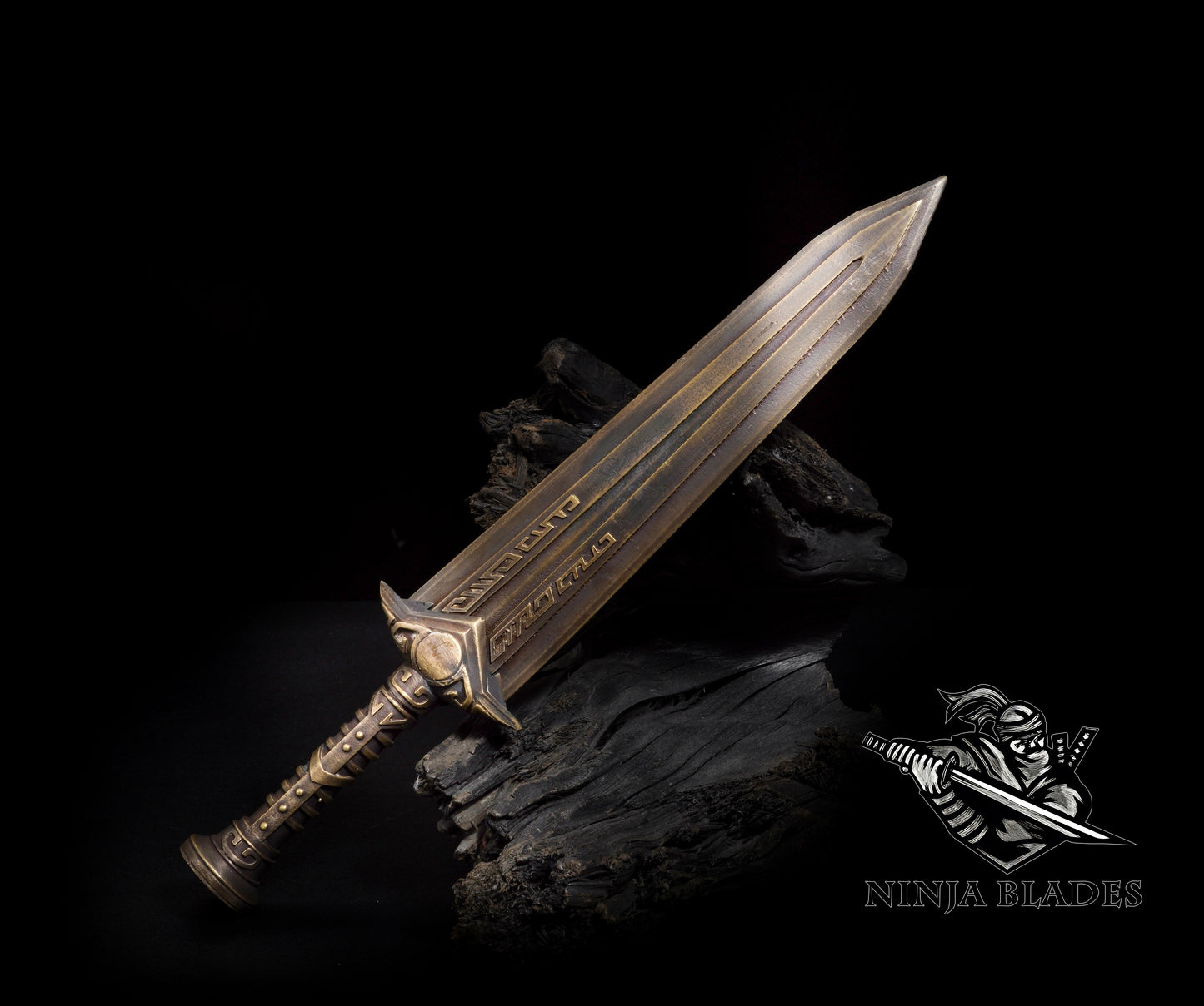 Brass Forged Skyrim Dwarven Dagger Replica - Blunt Blade Prop