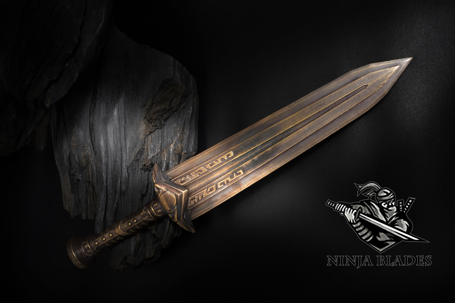 Brass Forged Skyrim Dwarven Dagger Replica - Blunt Blade Prop