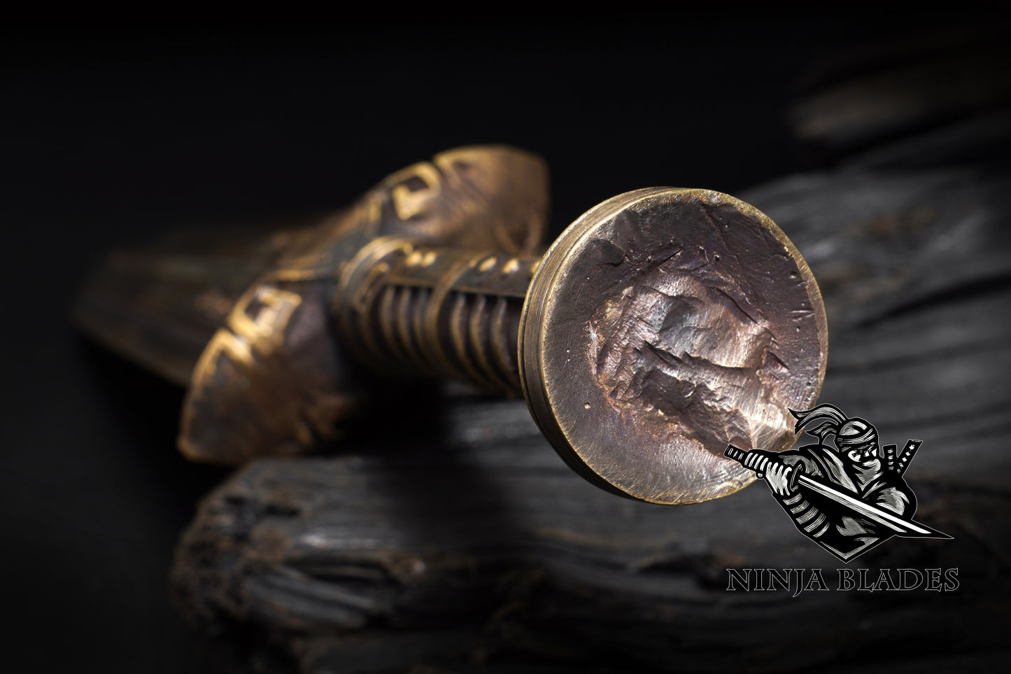 Brass Forged Skyrim Dwarven Dagger Replica - Blunt Blade Prop