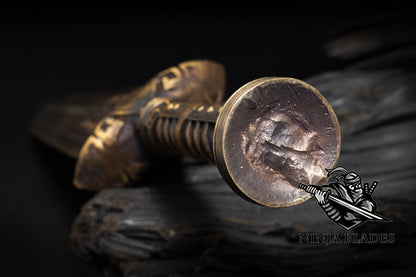 Brass Forged Skyrim Dwarven Dagger Replica - Blunt Blade Prop