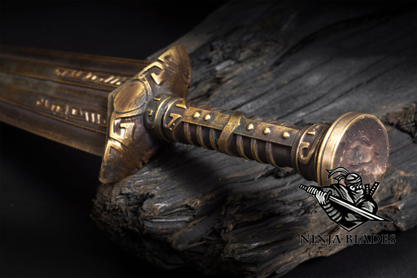 Brass Forged Skyrim Dwarven Dagger Replica - Blunt Blade Prop
