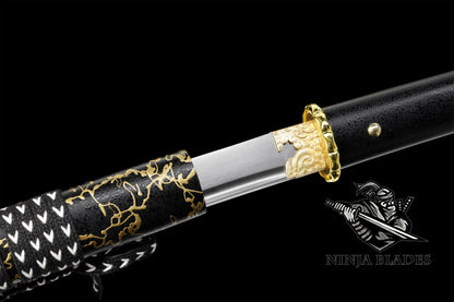 GOY Atsu Gilded Night Katana Carbon Steel Version