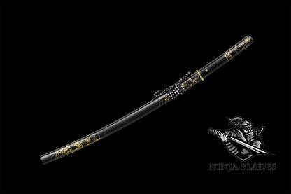 GOY Atsu Gilded Night Katana Carbon Steel Version