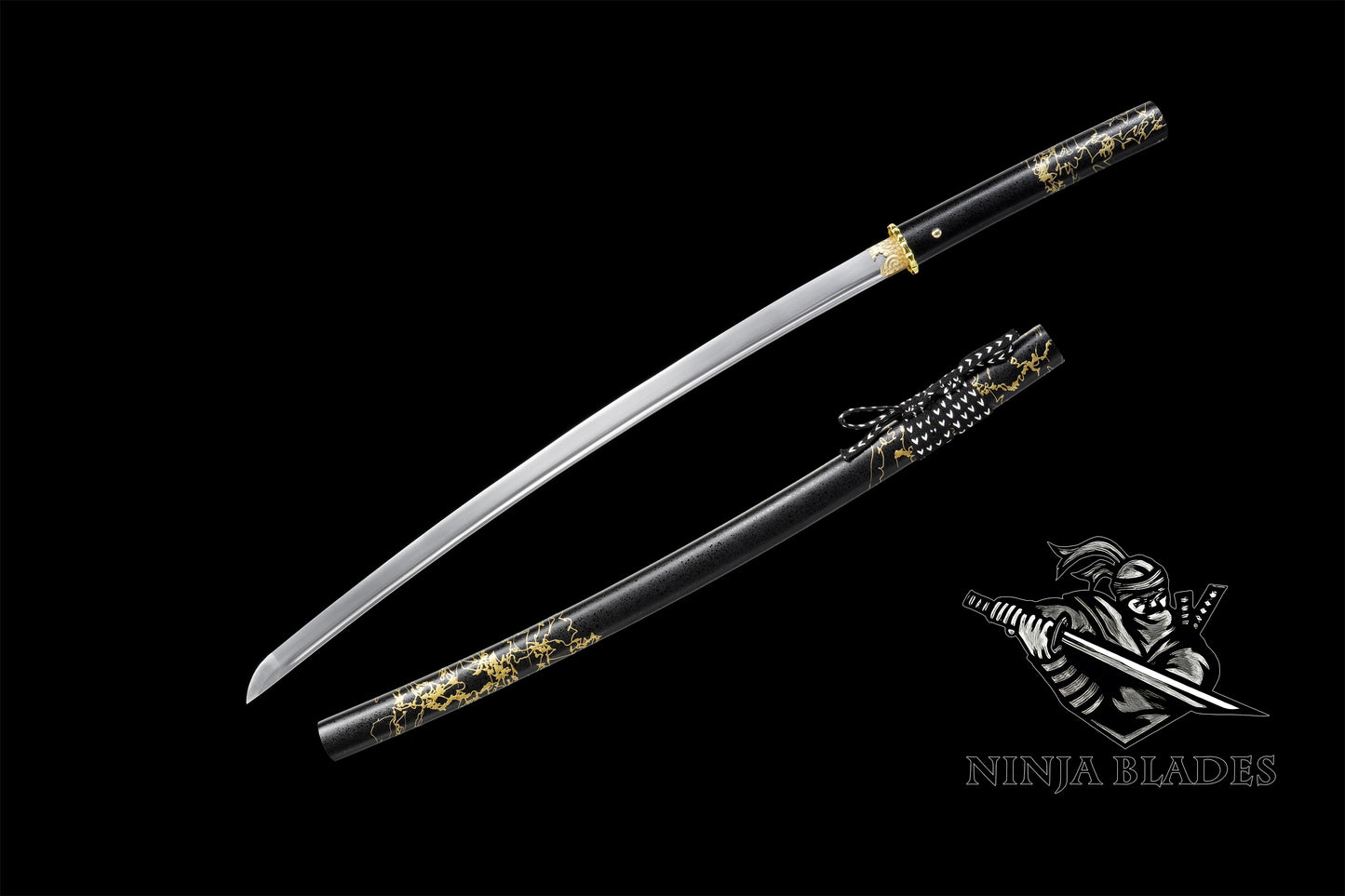 GOY Atsu Gilded Night Katana Carbon Steel Version