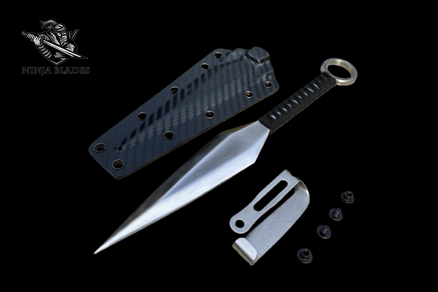 Hand-forged Atsu Tactical Ninja Kunai 440C Steel Version (Unsharpened / Customizable Edge)