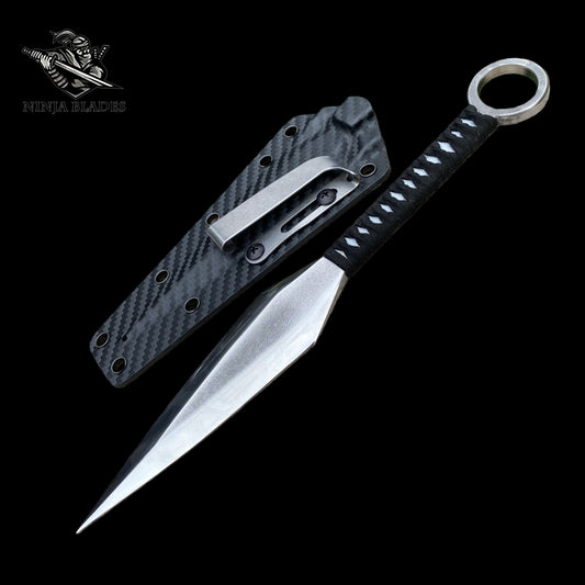 Hand-forged Atsu Tactical Ninja Kunai 440C Steel Version (Unsharpened / Customizable Edge)