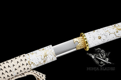 GOY Atsu Gilded Dawn Katana Damascus Steel Version