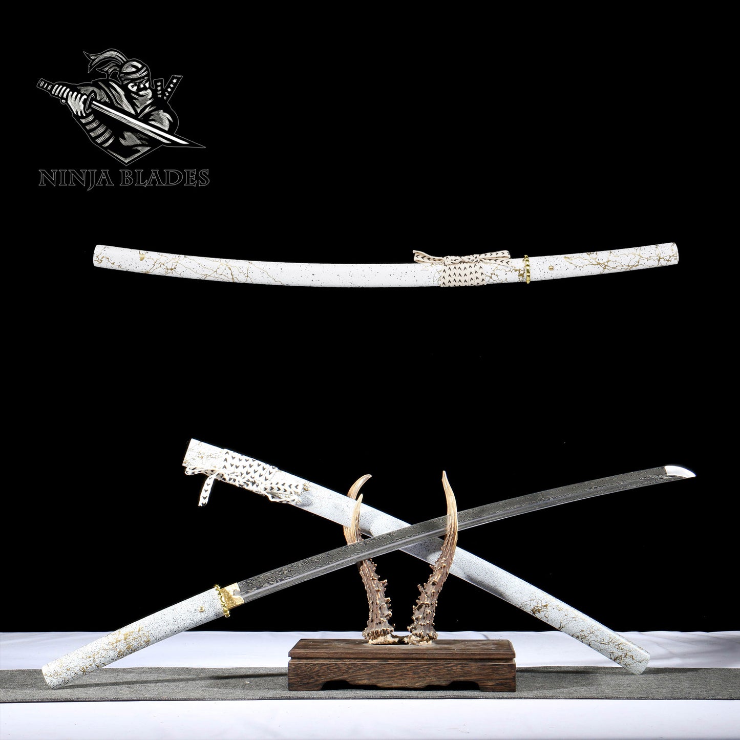 GOY Atsu Gilded Dawn Katana Damascus Steel Version