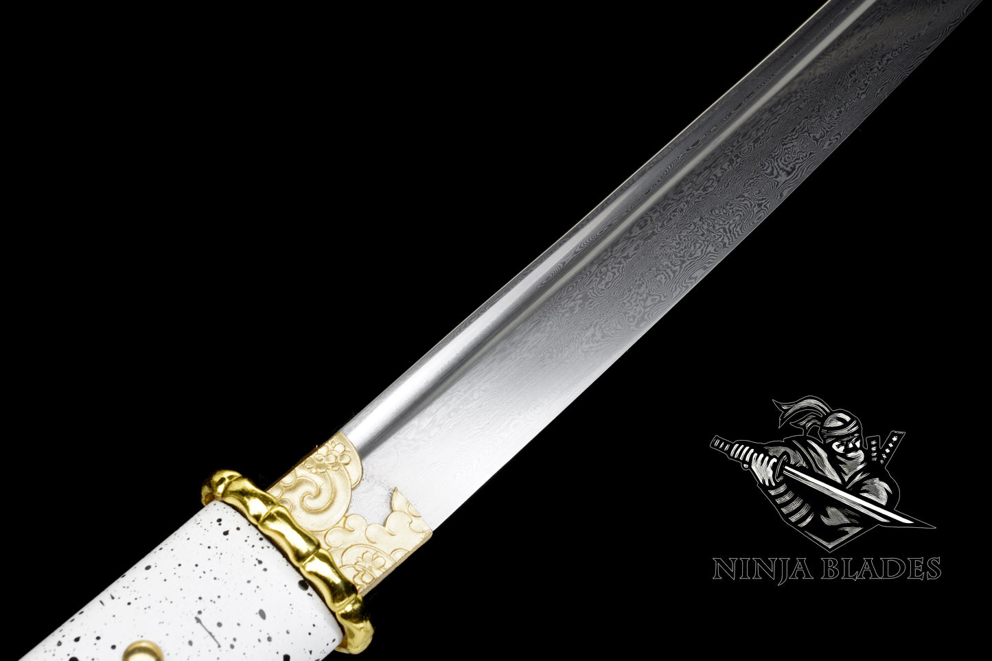 GOY Atsu Gilded Dawn Katana Damascus Steel Version