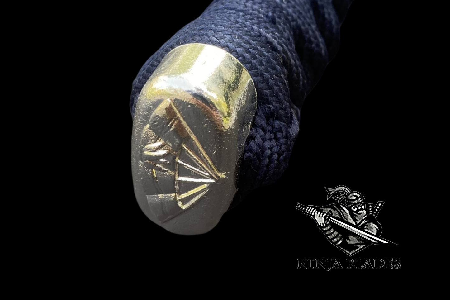 Blue Flame Samurai Katana with Geisha Saya