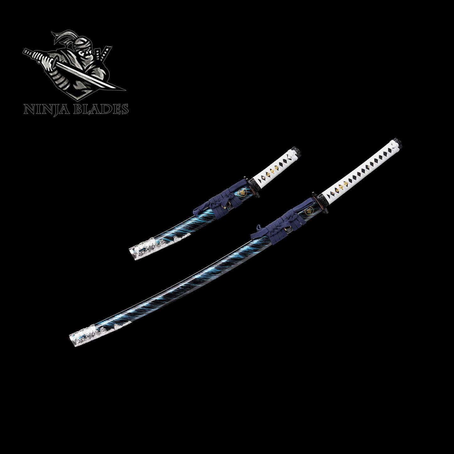 GOT Hand-Forged Damascus Steel Jin Sakai Katana & Tanto Set