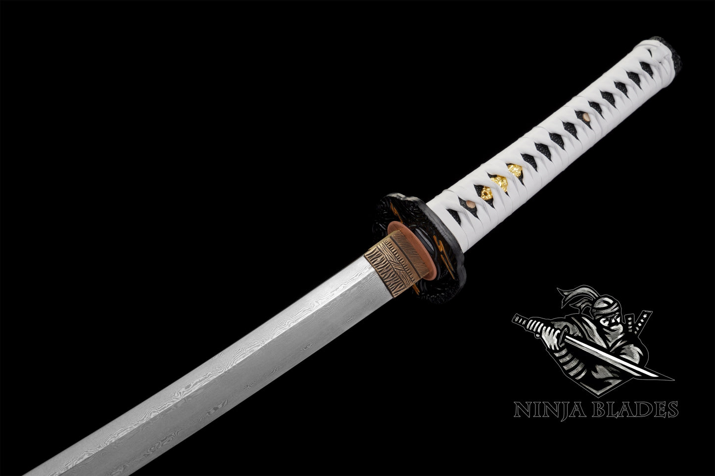 GOT Hand-Forged Damascus Steel Jin Sakai Katana & Tanto Set