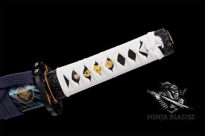 GOT Hand-Forged Damascus Steel Jin Sakai Katana & Tanto Set