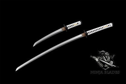 GOT Hand-Forged Damascus Steel Jin Sakai Katana & Tanto Set