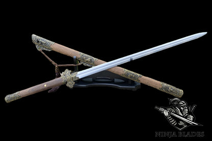 Double Edged Tang Sword Dull Blade Replica