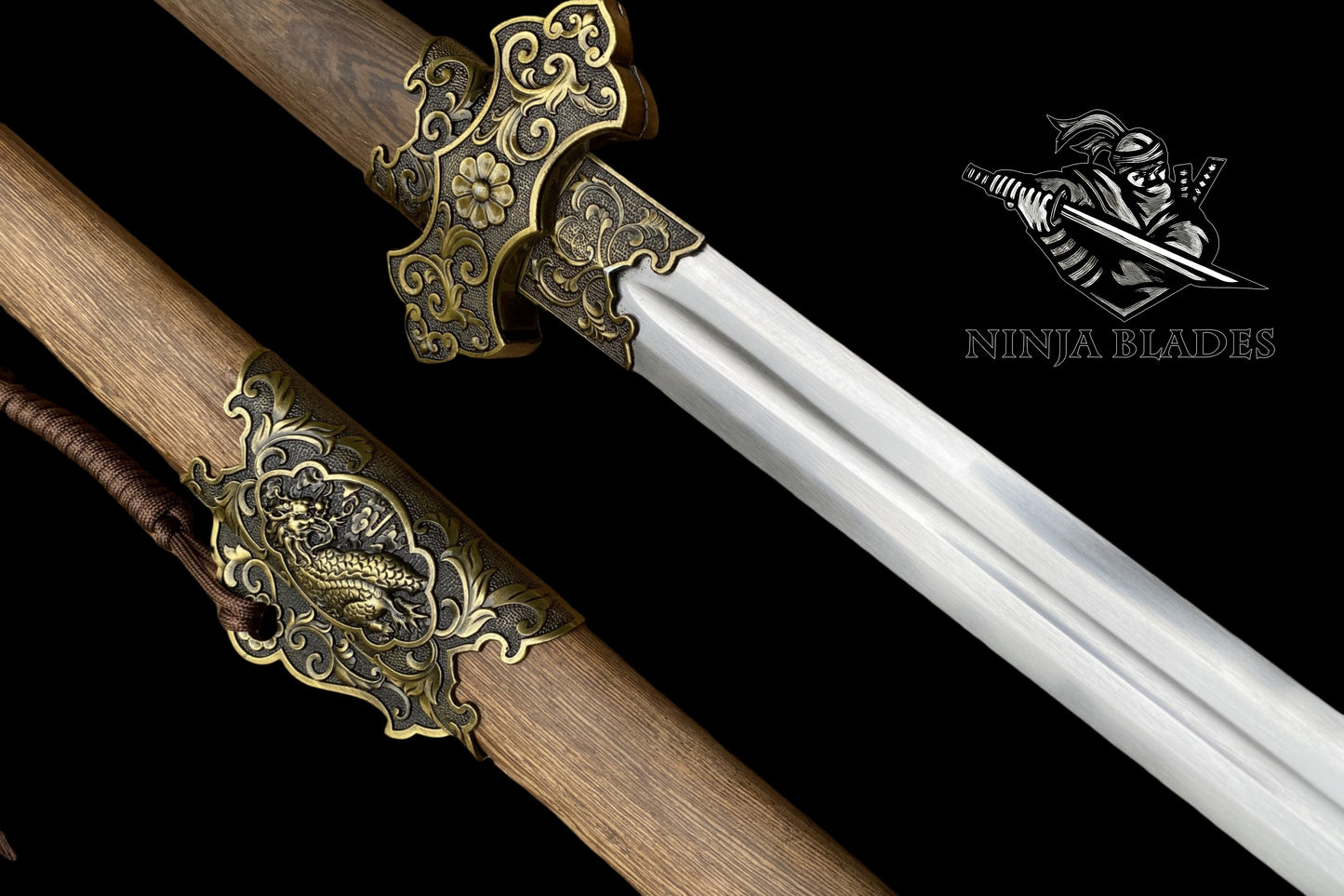 Double Edged Tang Sword Dull Blade Replica