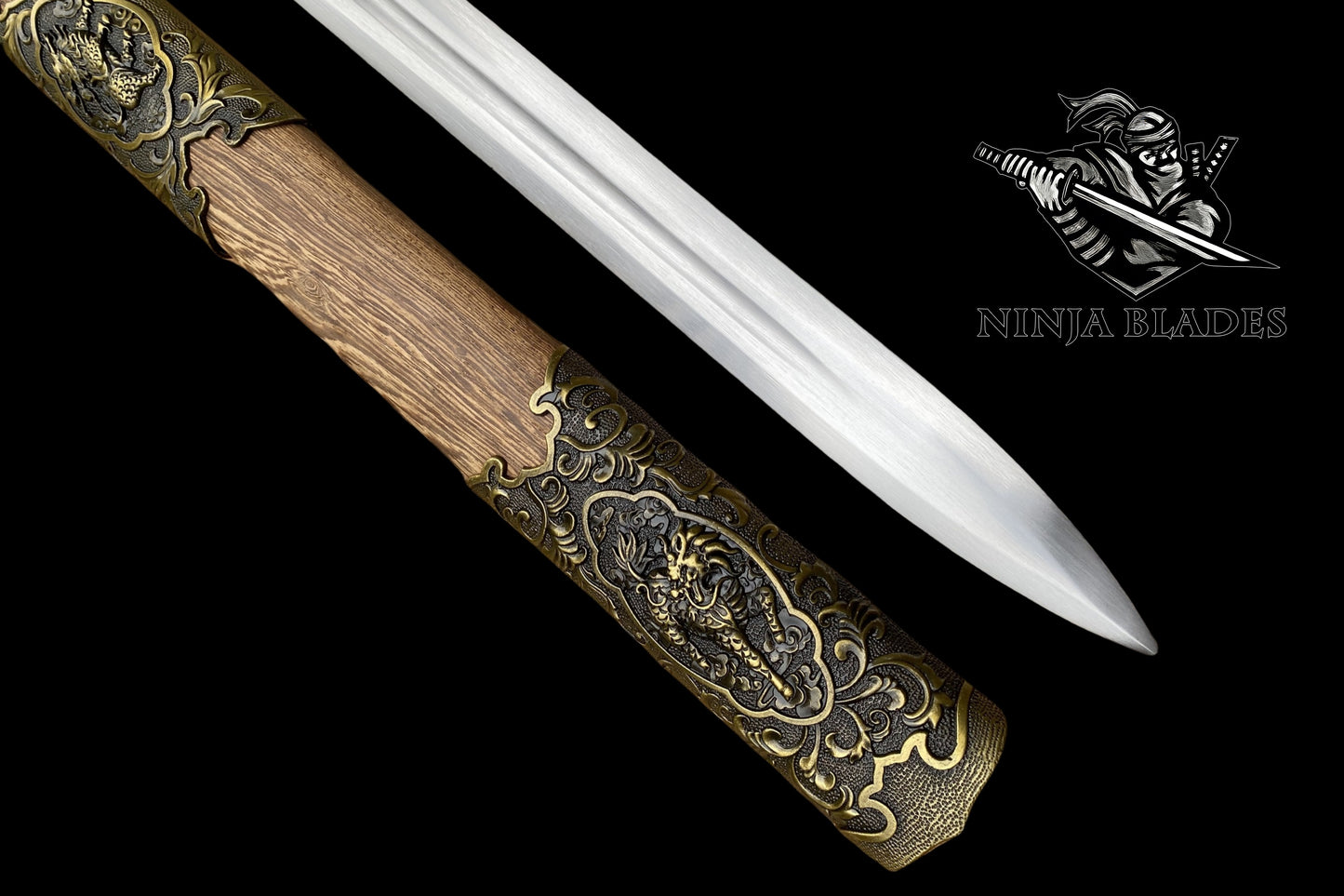 Double Edged Tang Sword Dull Blade Replica