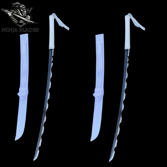 Inosuke Hashibira Dual Nichirin Blades Replica-Dull Blade