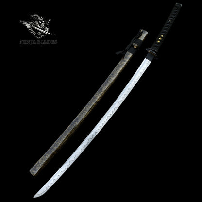 Japanese Katana with Tomoe Symbol – Shadow Guardian Edition