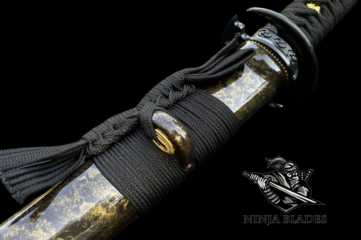 Japanese Katana with Tomoe Symbol – Shadow Guardian Edition
