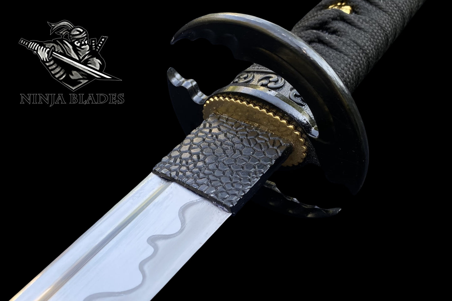 Japanese Katana with Tomoe Symbol – Shadow Guardian Edition
