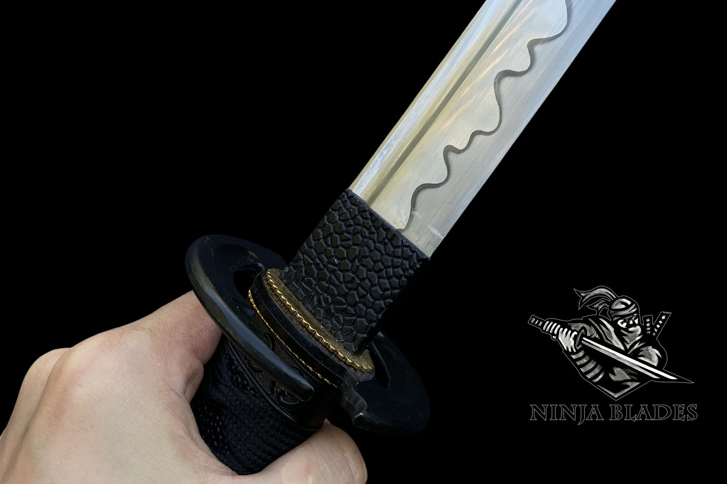 Japanese Katana with Tomoe Symbol – Shadow Guardian Edition