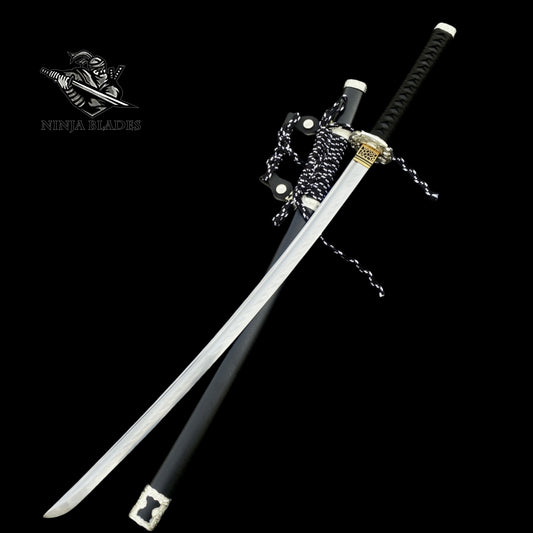 Japanese Katana with Samurai Warrior Themed Fittings