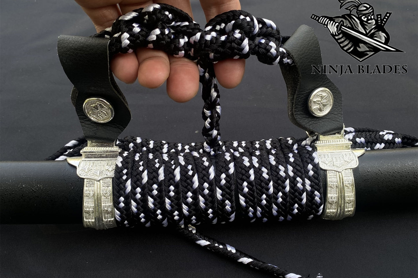Japanese Katana with Samurai Warrior Themed Fittings