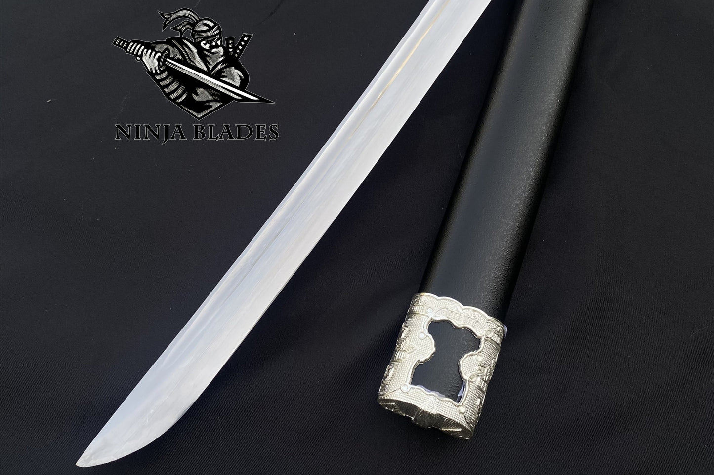 Japanese Katana with Samurai Warrior Themed Fittings