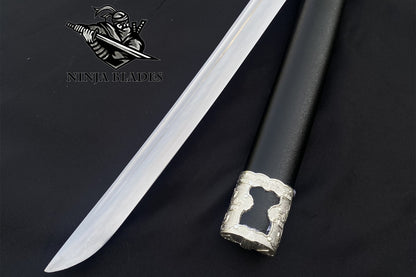 Japanese Katana with Samurai Warrior Themed Fittings