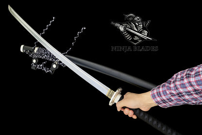 Japanese Katana with Samurai Warrior Themed Fittings