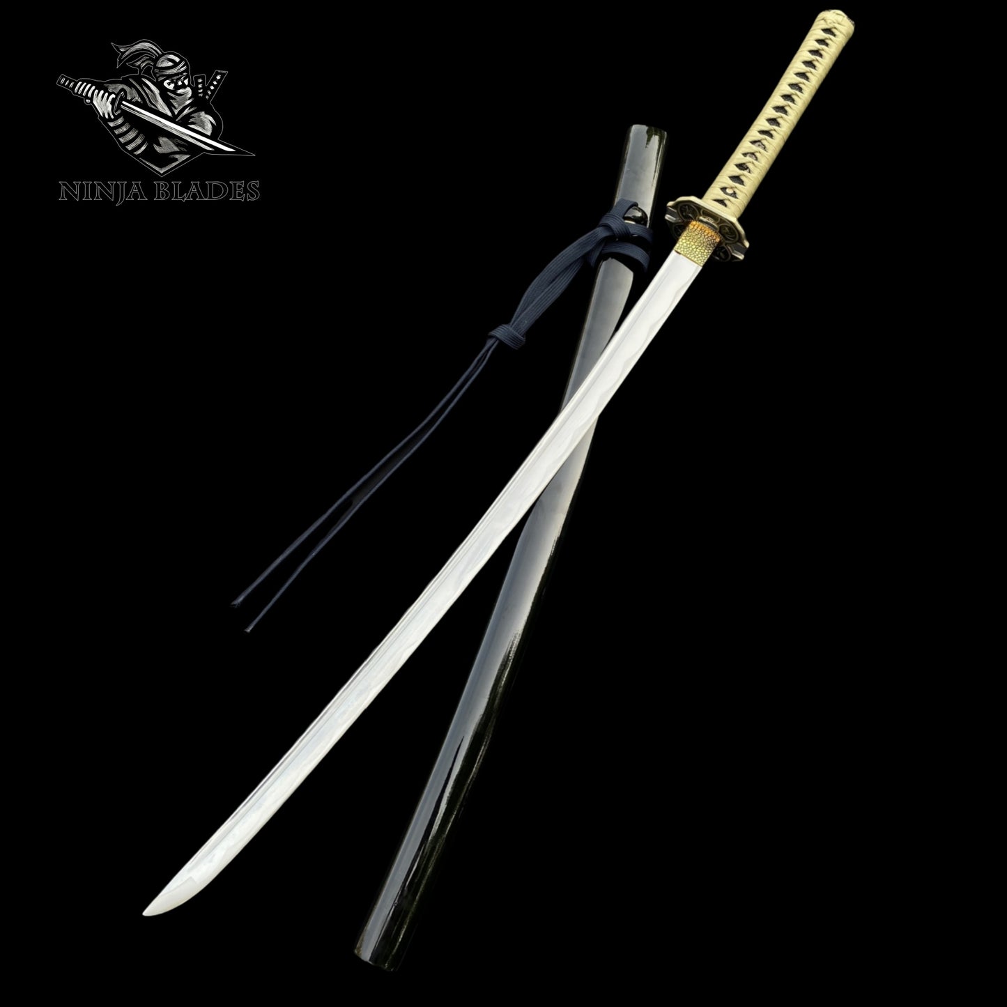 Japanese Katana with Chrysanthemum & Insect Motifs – Classic Edition