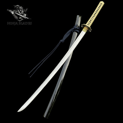 Japanese Katana with Chrysanthemum & Insect Motifs – Classic Edition
