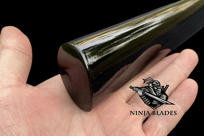 Japanese Katana with Blue Blade & Golden Dragon Tsuba – Azure Edition