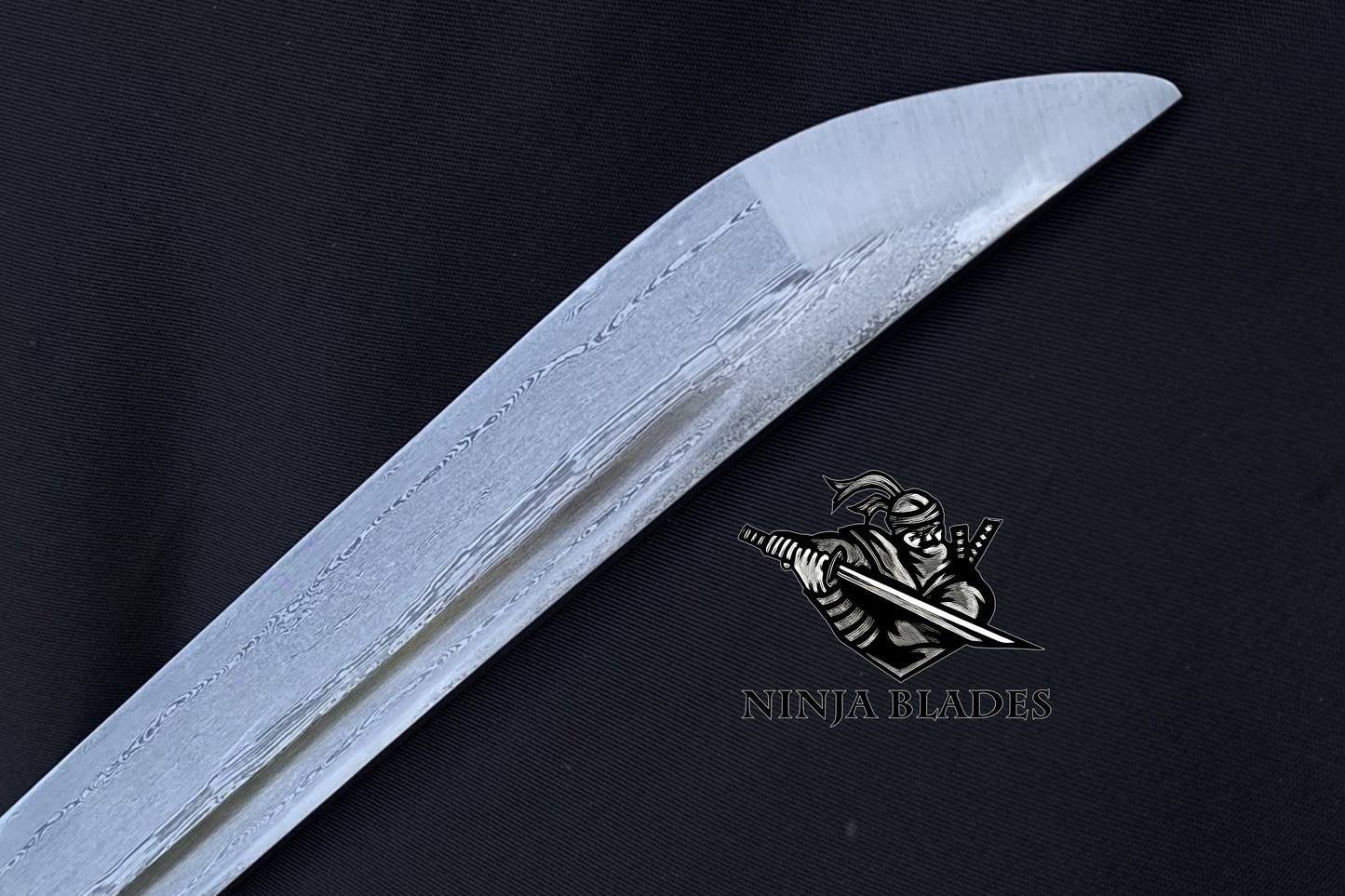 Premium Katana with Koi Fish Tsuba & Damascus Blade