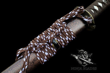 Premium Katana with Koi Fish Tsuba & Damascus Blade