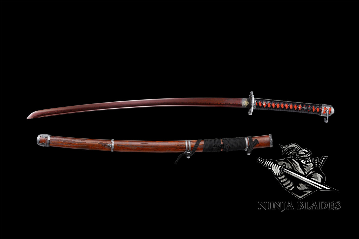 Damascus Steel Sekiro Red Mortal Blade Gracious Gift of Tears Katana IRL