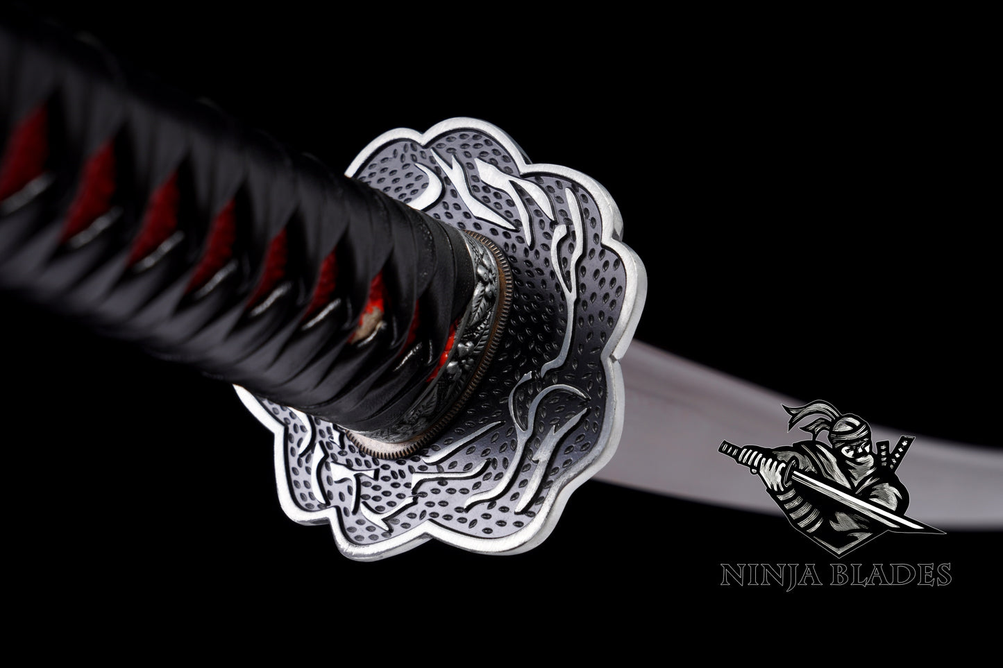 Damascus Steel Sekiro Red Mortal Blade Gracious Gift of Tears Katana IRL