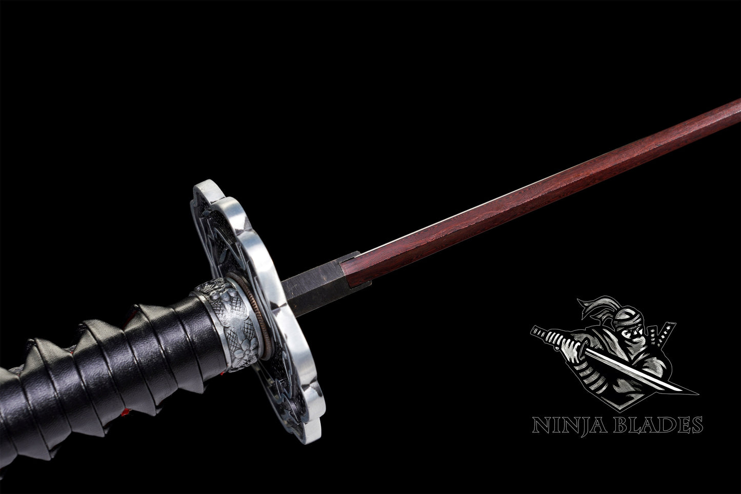 Damascus Steel Sekiro Red Mortal Blade Gracious Gift of Tears Katana IRL