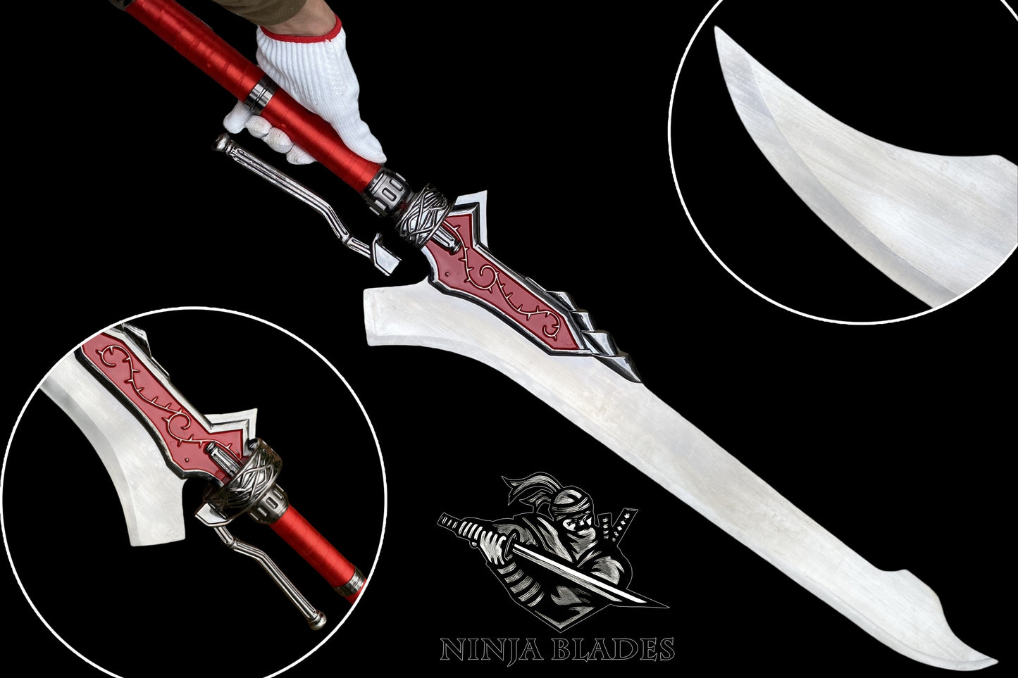 DMC4 Nero Red Queen Sword Life-Size Steel Replica