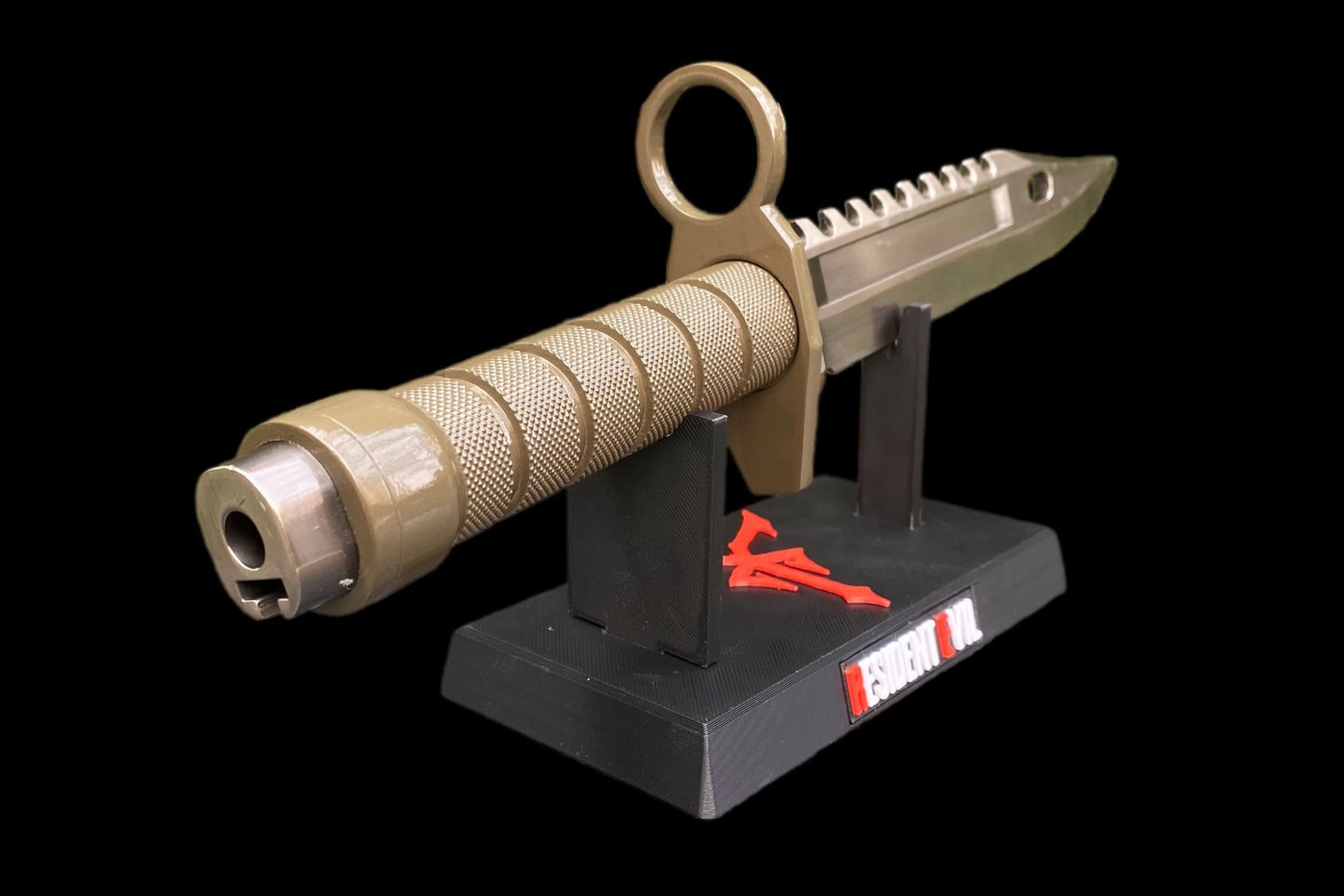 Re4 Leon Combat Knife Metal Replica - Blunt Blade Prop