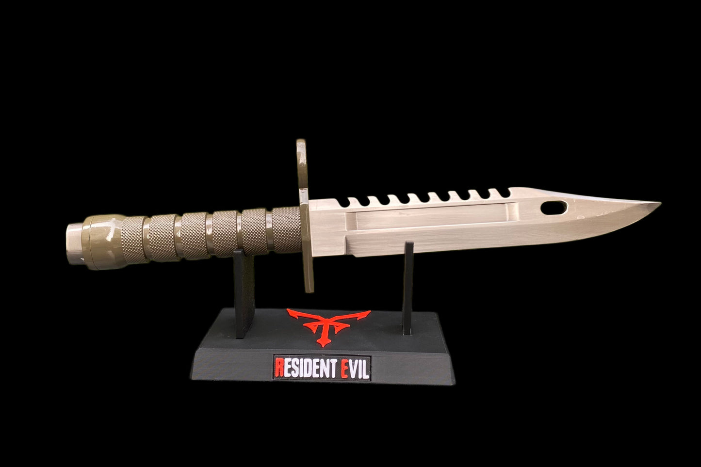 Re4 Leon Combat Knife Metal Replica - Blunt Blade Prop