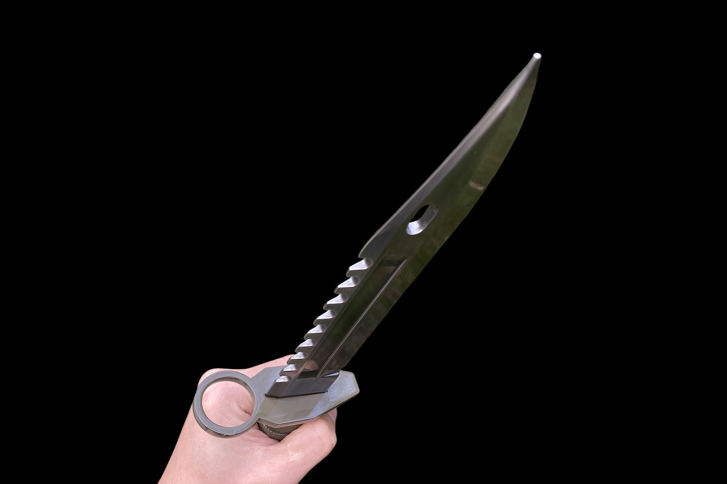 Re4 Leon Combat Knife Metal Replica - Blunt Blade Prop